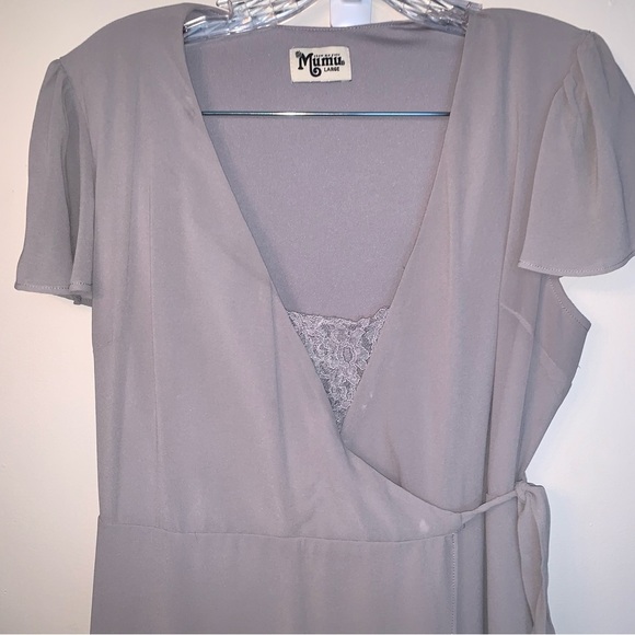 Show Me Your MuMu Noelle Wrap Maxi Dress L - Picture 5 of 10